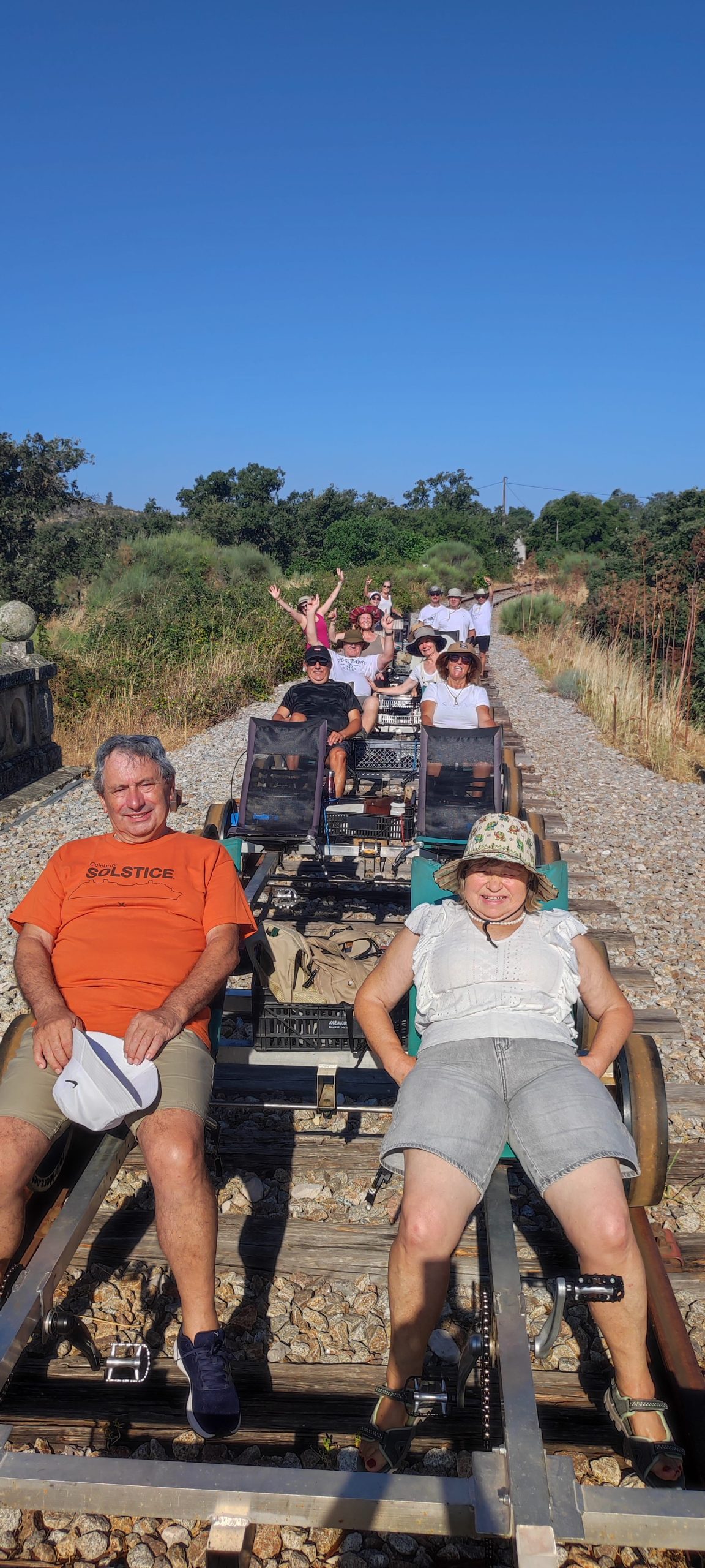 Rail bike em Marvão