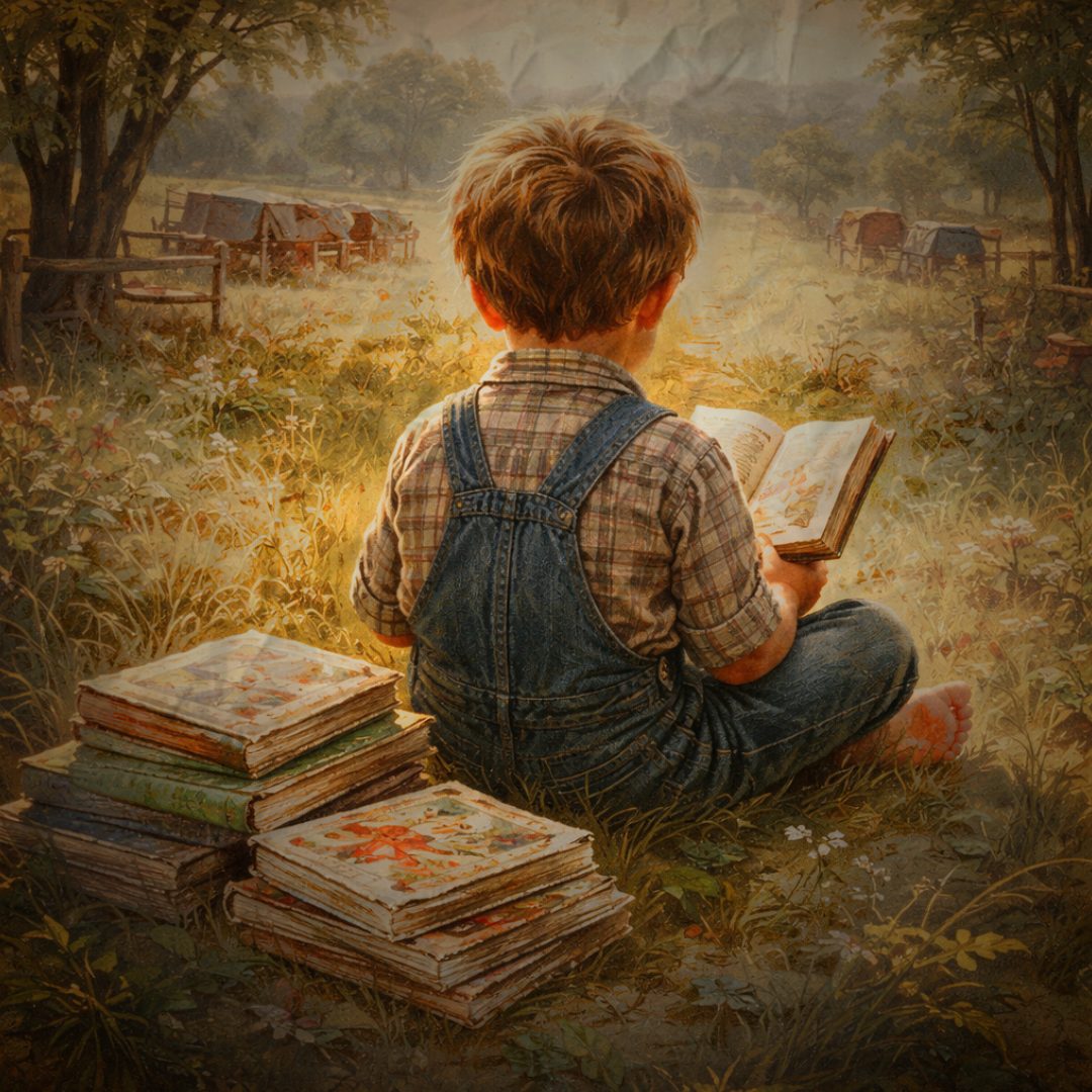 Entre o virar das páginas, nasceu um mundo novo, o primeiro encontro com a magia dos livros.