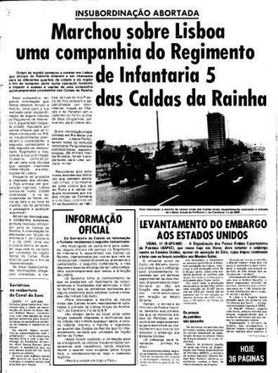 Como foi visto o 16 de Março de 1974 pelos jornais