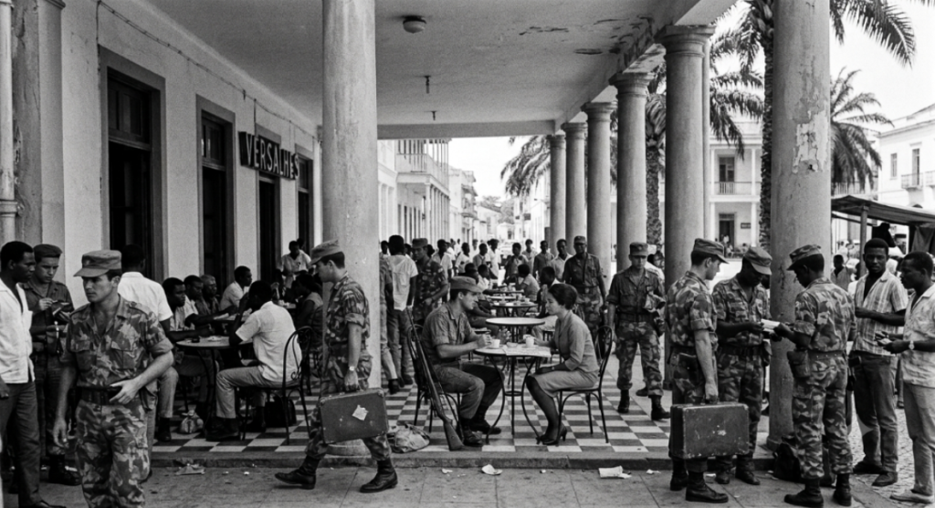 A Baixa de Luanda era o centro onde todos se encontravam — militares e civis de ambos os sexos — e contrabandeavam, entre outras coisas, dinheiro, marfim e camanga.