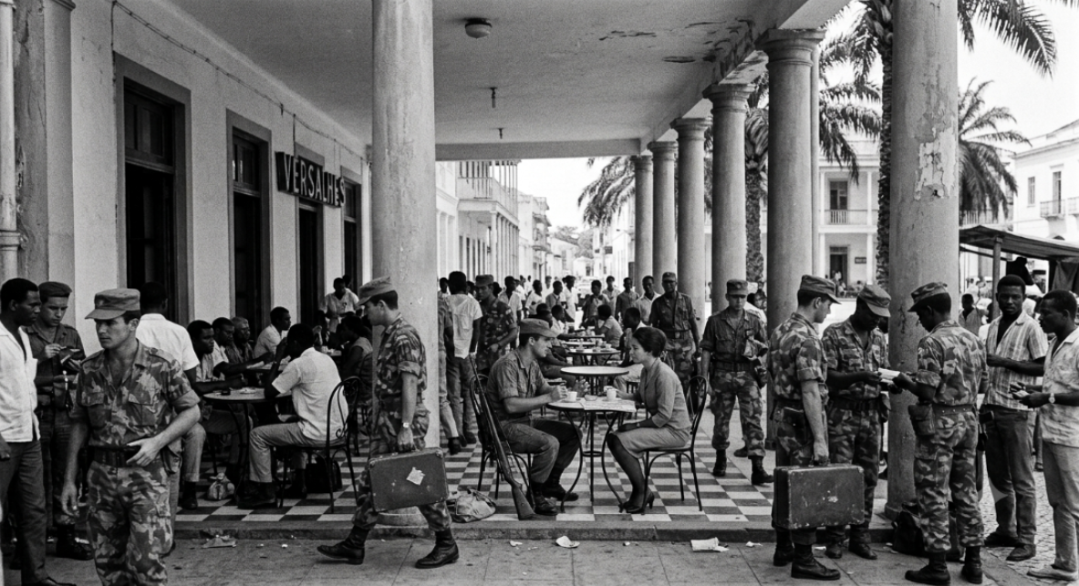 A Baixa de Luanda era o centro onde todos se encontravam — militares e civis de ambos os sexos — e contrabandeavam, entre outras coisas, dinheiro, marfim e camanga.